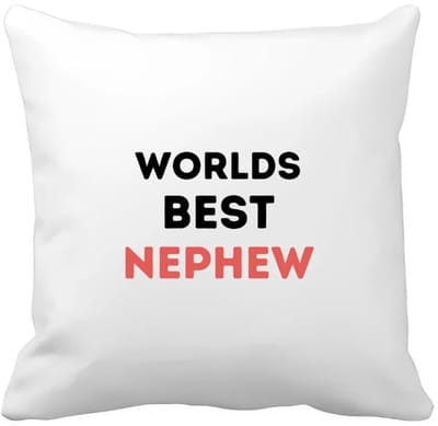 Akyol - worlds best nephew Kussen hoes - Neef - de beste neef - verjaardagscadeau - verjaardag - cadeau - cadeautje voor neef - neef artikelen - kado - geschenk - gift - 40 bij 40 cm