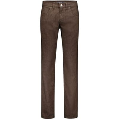 Gardeur Broek Bill 5-Pocket Wool Look Soft Feel Easy Care Business Hero Bruin / male
