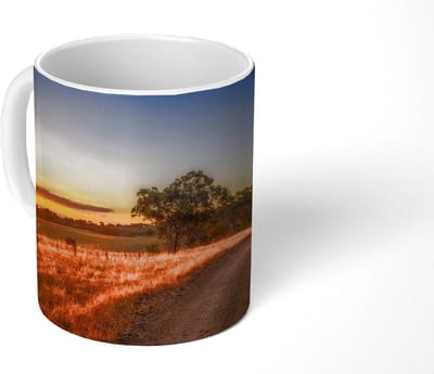 Mok - Koffiemok - Zon - Gras - Boom - Natuur - Mokken - 350 ML - Beker - Koffiemokken - Theemok