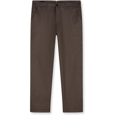 OLYMP Chino, Tapered Fit, Bruin