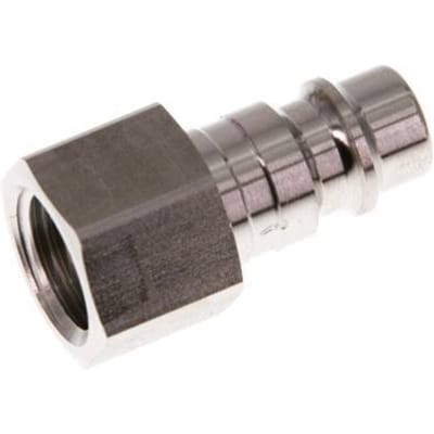 RVS 306L DN 7.2 (Euro) Luchtkoppeling Insteeknippel G 1/4 inch Binnendraad - CLP7-F-SSL-P-014