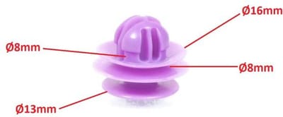 Clip plastique violet pour deux roues Yamaha 90269-09006-00 Neuf