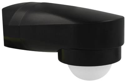 LED bewegingsmelder muur & hoek opbouw zwart 10m IP65