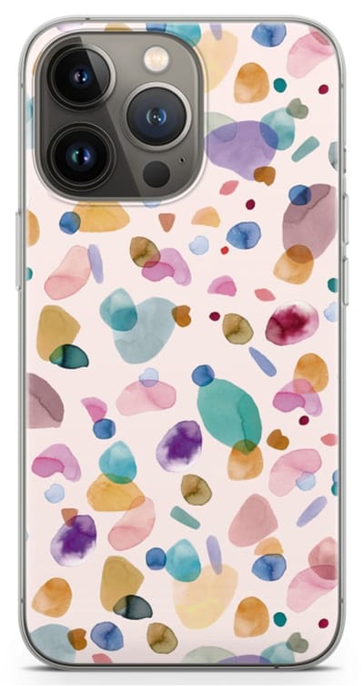 Case Company® - Hoesje geschikt voor iPhone 13 Pro hoesje - Terrazzo Memphis - Soft Cover Telefoonhoesje - Bescherming aan alle Kanten en Schermrand