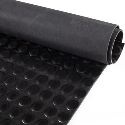 Rubberen mat met noppen - Vloermat rubberloper - Vloerbescherming werkplaats - Antislip en waterafstotend