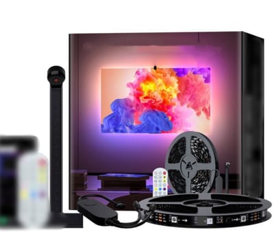 ECTEATOY® TV Backlight 5M – voor 65-85 inch TV – RGB-IC LED Strip met Camera – App & Afstandsbediening – Realtime Scherm- & Muzieksynchronisatie