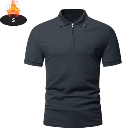 Livano Poloshirt Heren - T-Shirt Heren - Shirt - Overhemd - Polo Shirt - Donkergrijs - S