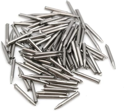 100 Stuks Stalen Nagels met Gesneden Punt 1,2 x 10 mm Zonder Kop
