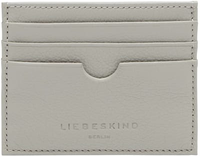 LIEBESKIND BERLIN Leren Kaarthoes Men Wallets Harris Card Holder Steel Grijs