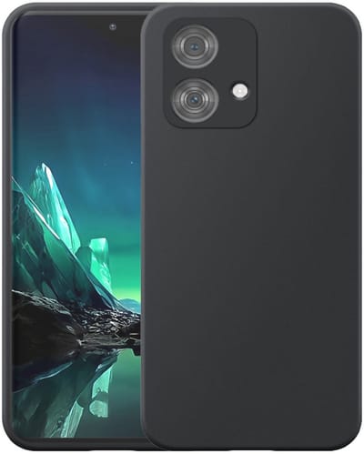 Geschikt voor Motorola Edge 40 Neo Telefoonhoesje Flexibel Siliconen TPU hoesje - Flexible Back Cover Case Siliconen TPU - Zwart - Smartphonica geschikt voor Motorola Edge 40 Neo