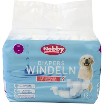 Luiers voor vrouwelijke honden Nobby Pet (x12)
