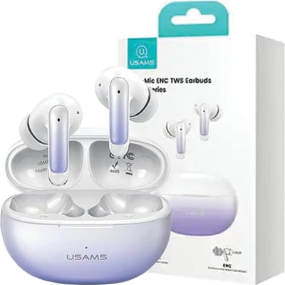 USAMS Bluetooth 5.3 TWS X-don-serie ENC-hoofdtelefoon draadloos paars gradiënt/paarsblauw BHUENCXD04 (US-XD19)