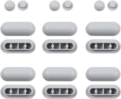 Universele Vervangende Bumpers voor Toiletbril - 18 Stuks Rubberen Buffer Set
