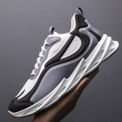 Casual Schoen Voor Heren Nieuwe Kleur Ademende Sneakers Herfst Hoge Kwaliteit Lichtgewicht Mode Spots Trend Hardloopschoenen Sneaker 39 grijs
