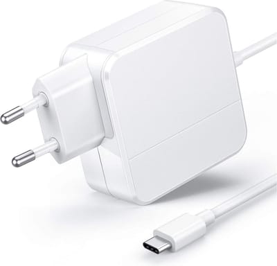 65w USB C Oplader met Vaste Kabel - Laptop Voedingsadapter 65 Watt - Geschikt voor HP, Lenovo ThinkPad, Dell XPS, Asus Zenbook, MacBook Pro - Vervangt 60W 61W 67W