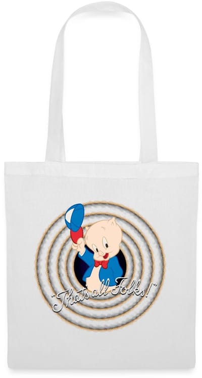 Looney Tunes Porky Pig Tas Van Stof Schoudertas