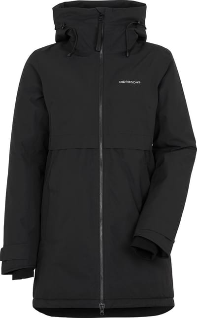 Didriksons HELLE WNS PARKA 5 Dames Outdoorjas - Black - Maat 44