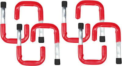Benson ophanghaak - 8x stuks - gereedschapshaak - metaal - schuur / werkplaats