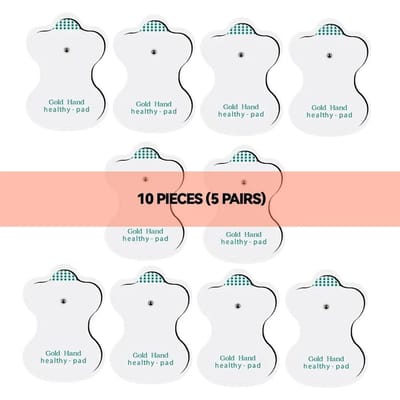 10/50 STuks Elektrode Pads Gel Tens Acupunctuur Fysiotherapie Machine Afslanken Puls Ems Spierstimulator Massager Sticker verzorging beige