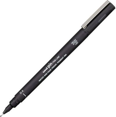 Uni-ball - Fineliner pin 0.4mm zwart | 12 stuks