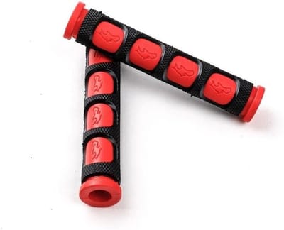 Remgreep Koker - Stuur Bescherming - Motorfiets Fiets - Anti-Slip Silicone - 1.8cm Diameter - Rood