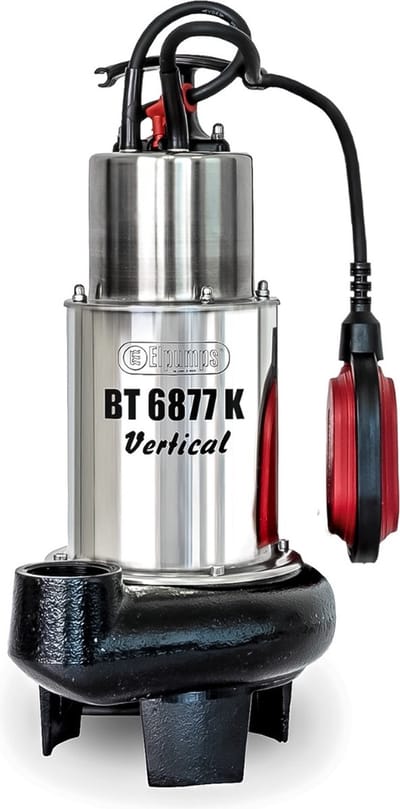 EL GRINDER 28 Vuilwater Dompelpomp - Dompelpomp - Vuilwaterpomp - 28000l/u - 1600W - Opvoerhoogte 18 m - Met Vlotter