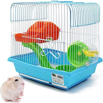 Lexium Hamsterkooi met Hamsterspeelgoed - Rattenkooi - Hamster Kooi - Hamster Huisje - Knaagdierhok - Knaagdierenkooi