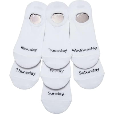 Urban Classics - Invisible Weekly 7-Pack Enkelsokken - 39/42 - Wit