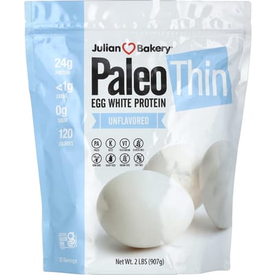 Julian Bakery, Protéine Paléo, Protéine de Blanc d'œuf, Non aromatisée, 2 lbs (907 g)