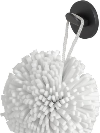Tiger Noon - Handdoekhaak klein Ø 3.4 cm - Zonder boren - Zelfklevend met 3M tape - Zwart