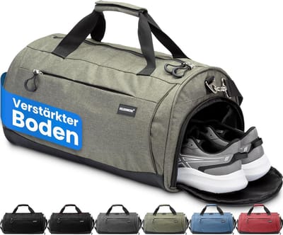 Sporttas met schoenenvak en nat vak - Ideaal voor fitness, reizen en dagelijks gebruik, 58 x 31 x 31 cm (50L)