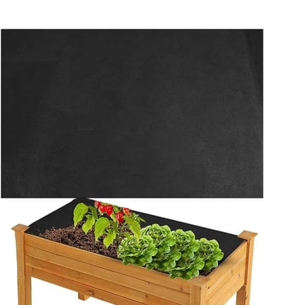 Plantenbak Inzet - Tuinafdekking Vlies - Planten Beschermen - Robuust Materiaal - 160 x 210 cm - Grijs