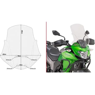 Motorfietsbel Givi Kawasaki Versys X-300 (17 À 19)