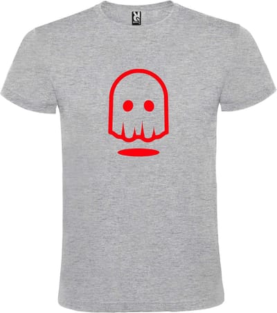 Grijs T-shirt ‘Spookje’ Rood maat XS