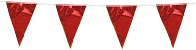 Vlaggenlijn Ruby Red 10 meter - Verjaardag Feest Party Festival Poolparty Decoratie
