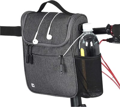 Fiets stuurtas - Heuptas opbergtas - Fiets vakantie - Waterdicht multifunctioneel - One size - Grafiet