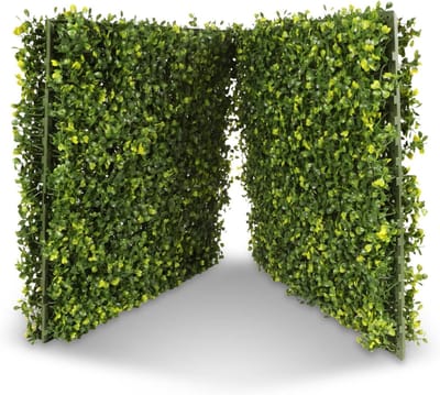 Kunstplant Panelen - Privacy Scherm Tuin - Buiten Decoratie - Versterkte Harde Basis - 45.7 x 45.7 cm - Groen