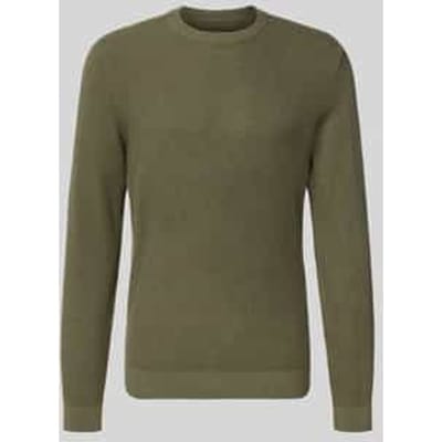 Gebreide pullover met ribboorden