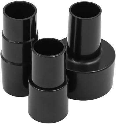 Dailygoods - 3-delige stofzuigerslangadapterset - universele aansluiting - flexibel gebruik - kunststof - geschikt voor diverse buismaten - uitbreidba...