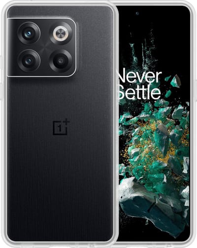 Hoesje - Geschikt voor OnePlus 10T - Sterk & Shockproof - Siliconen Case - Hoes Cover - Telefoonhoes - Transparant