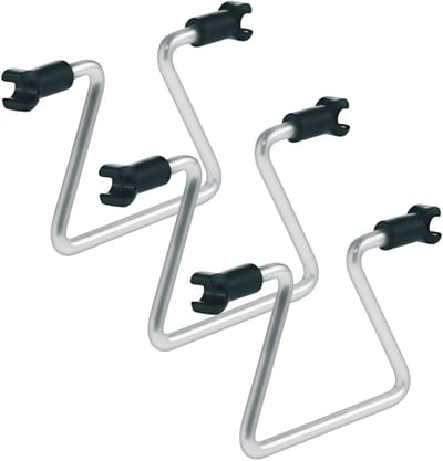 3 x Kesseböhmer Scheidingsbeugel zilvergrijs voor 15 cm uittrekelement ARENA Classic scheidingswand van SOTECH