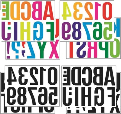 Reflecterende nummerstickers 80 stuks, 10 cm, weerbestendig voor brievenbussen, deuren en voertuigen, huisnummers en afvalbakken