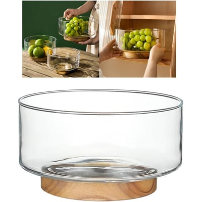 Houten Basis Unieke Serveerschaal Dienblad Decoratieve Kom Fruitschaal Bord Snack beige