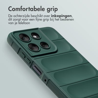 imoshion Hoesje - Geschikt voor Motorola Moto G56 - EasyGrip Backcover - Donkergroen