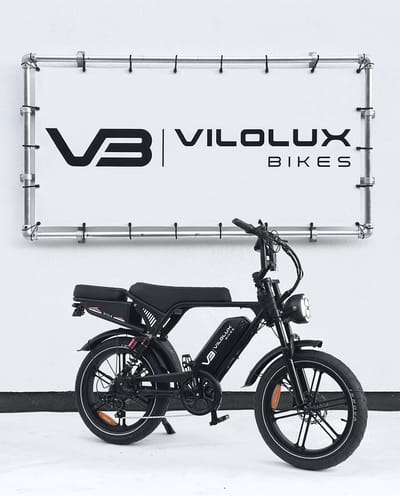 Vilolux® Fatbike elektrisch Ultra - Legaal - Achterzit - Rijklaar - Niet opvoerbare fatbikes - 2 Jaar garantie - Hydraulische remmen - Alarm - Groot LCD Display - NFC vergrendeling - Zwart - City banden
