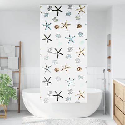 vidaXL - Doucherolgordijn - 100x240 - cm - stofbreedte - 96 - cm