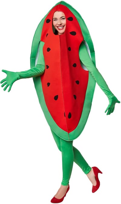 dressforfun - Kostuum watermeloen L - verkleedkleding kostuum halloween verkleden feestkleding carnavalskleding carnaval feestkledij partykleding - 301644