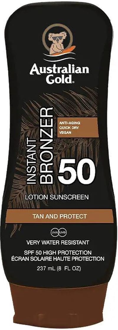 Australian Gold SPF 50 Lotion met bronzer - 237 ml - zonnebrandcrème