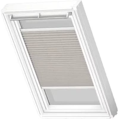 Velux Manueel Lichtdoorlatend Plisségordijn White Line Fhl Mk04 1284swl Grijs
