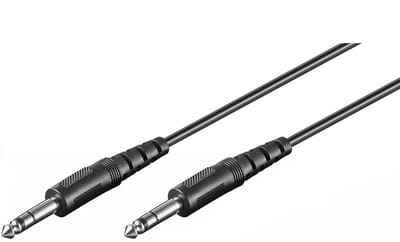 6,35mm Jack stereo audio kabel - 2,5 meter